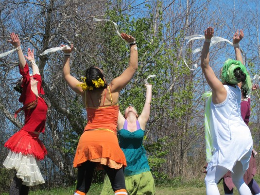 Blue Moon Tribe dancers giving it up! Photo by Cami Smalley